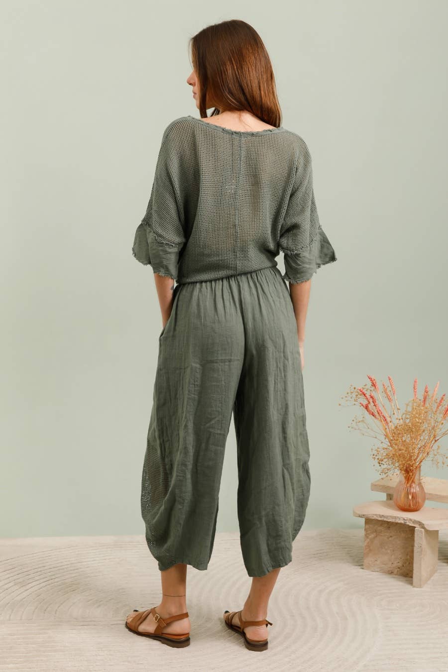 LÉA & LUC - Vente Pantalon – femme - Pantalons en Lin REF. 103461