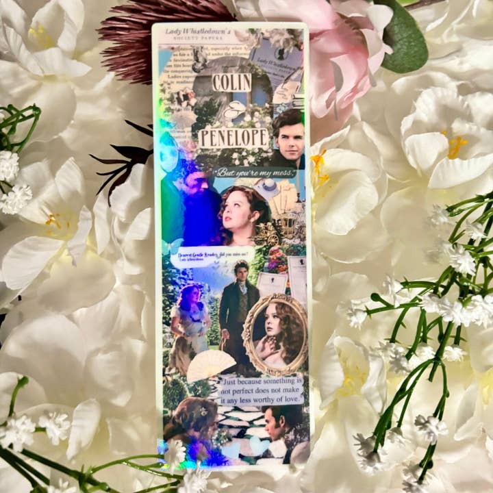 Colin and Penelope Bridgerton Collage Bookmark for wholesale by Awfullynerdy.co