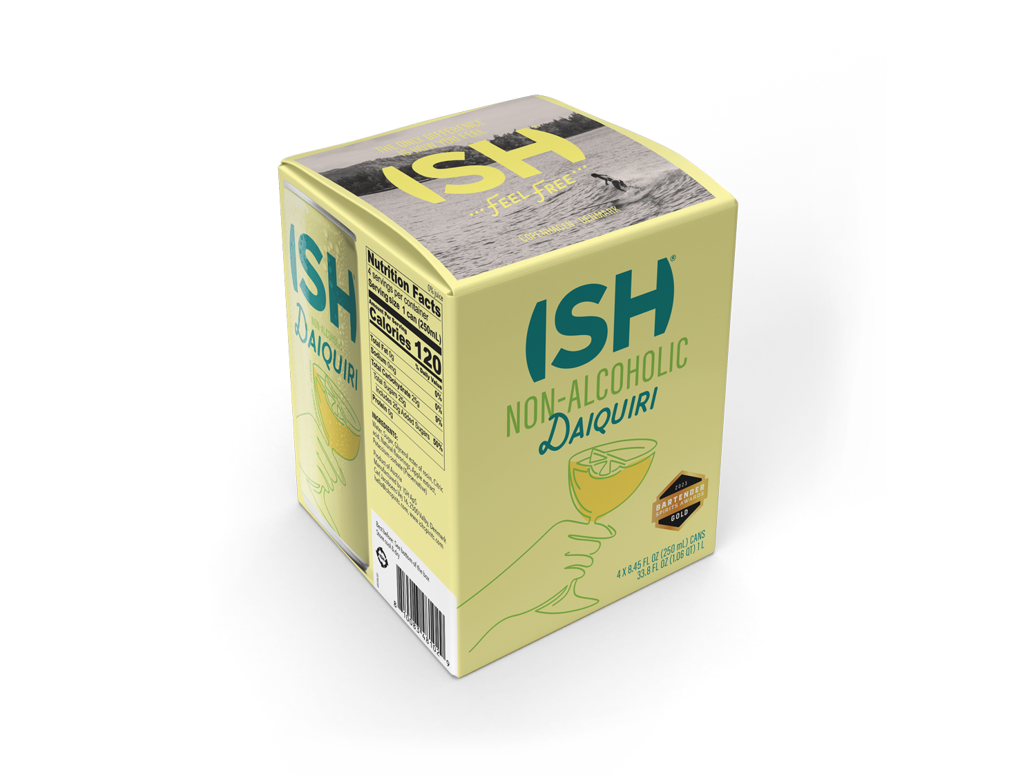 The Zero Proof - Wholesale Non-Alcoholic Aperitif/Mocktail - ISH Lime Daiquiri - 4-Pack1