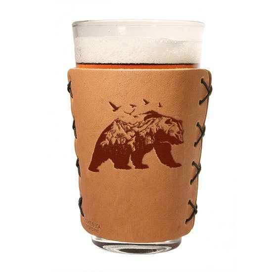 Oowee Products - Wholesale Drinking Glass/Cup - Retail Ready Pick-A-Logo Leather Pint Glass Sleeve and Box8