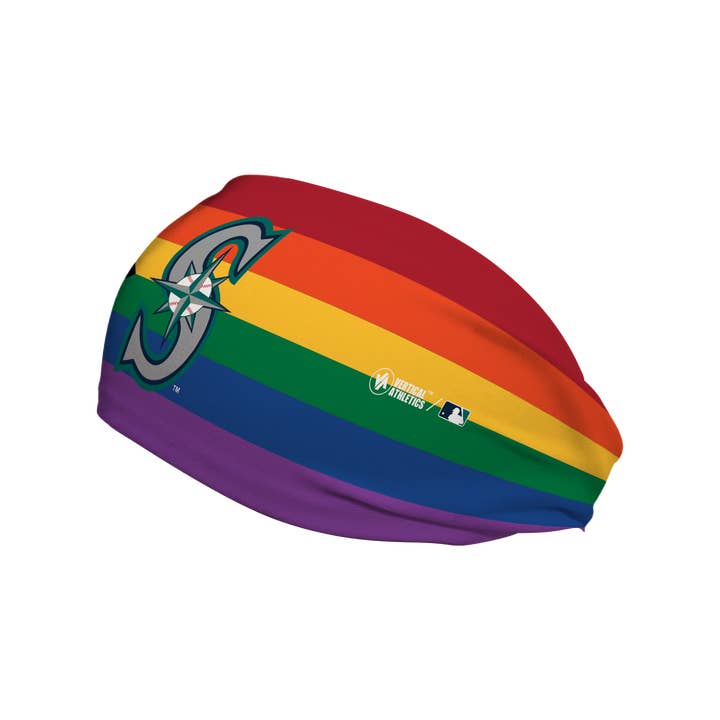 Arc-en-ciel Bandeau rafraîchissant Mariners : logo de la casquette Progressive Pride Flag en vente sur Faire