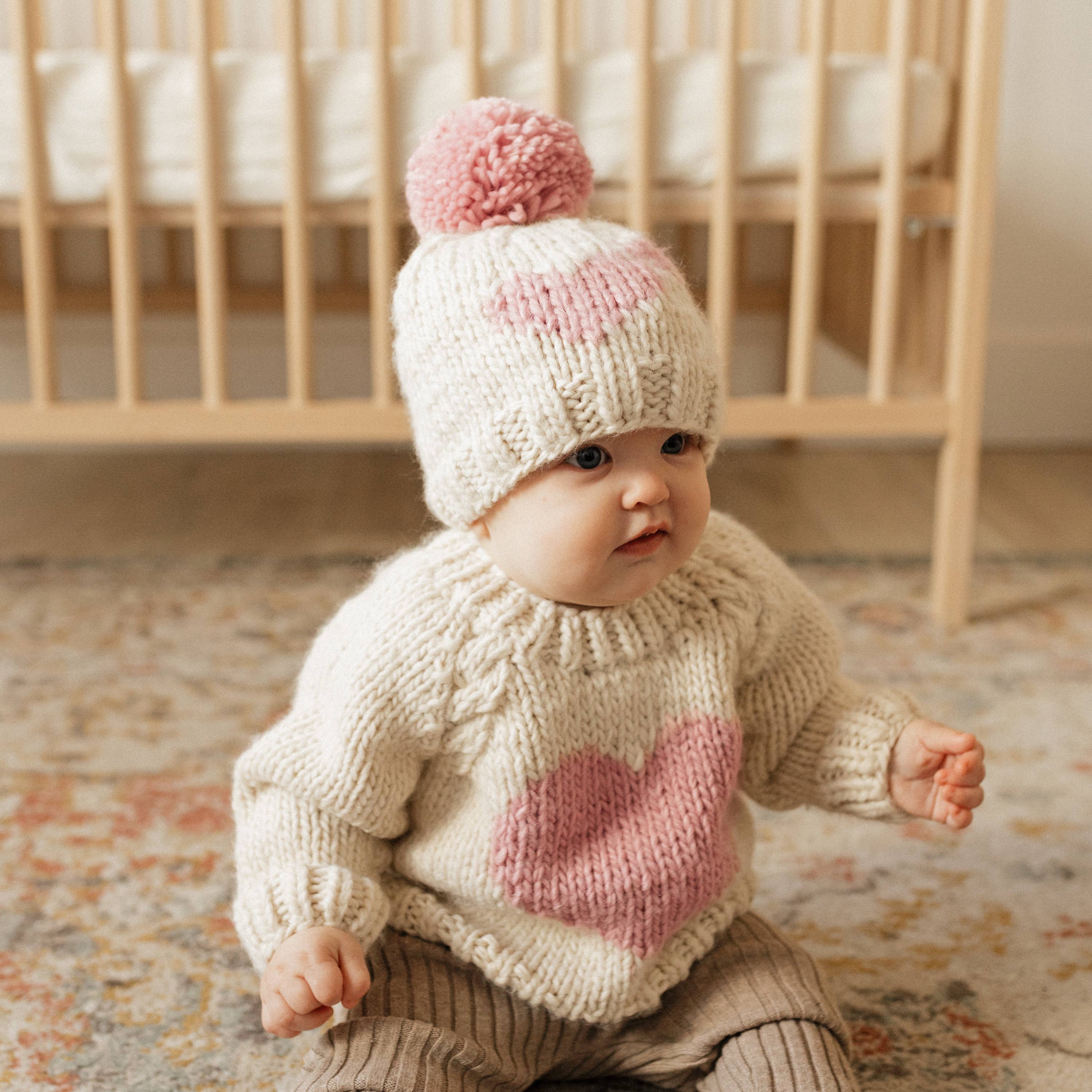 Huggalugs – wholesale Knitted jumper – Baby – Sweetheart Crew Neck Sweater Baby & Toddler5