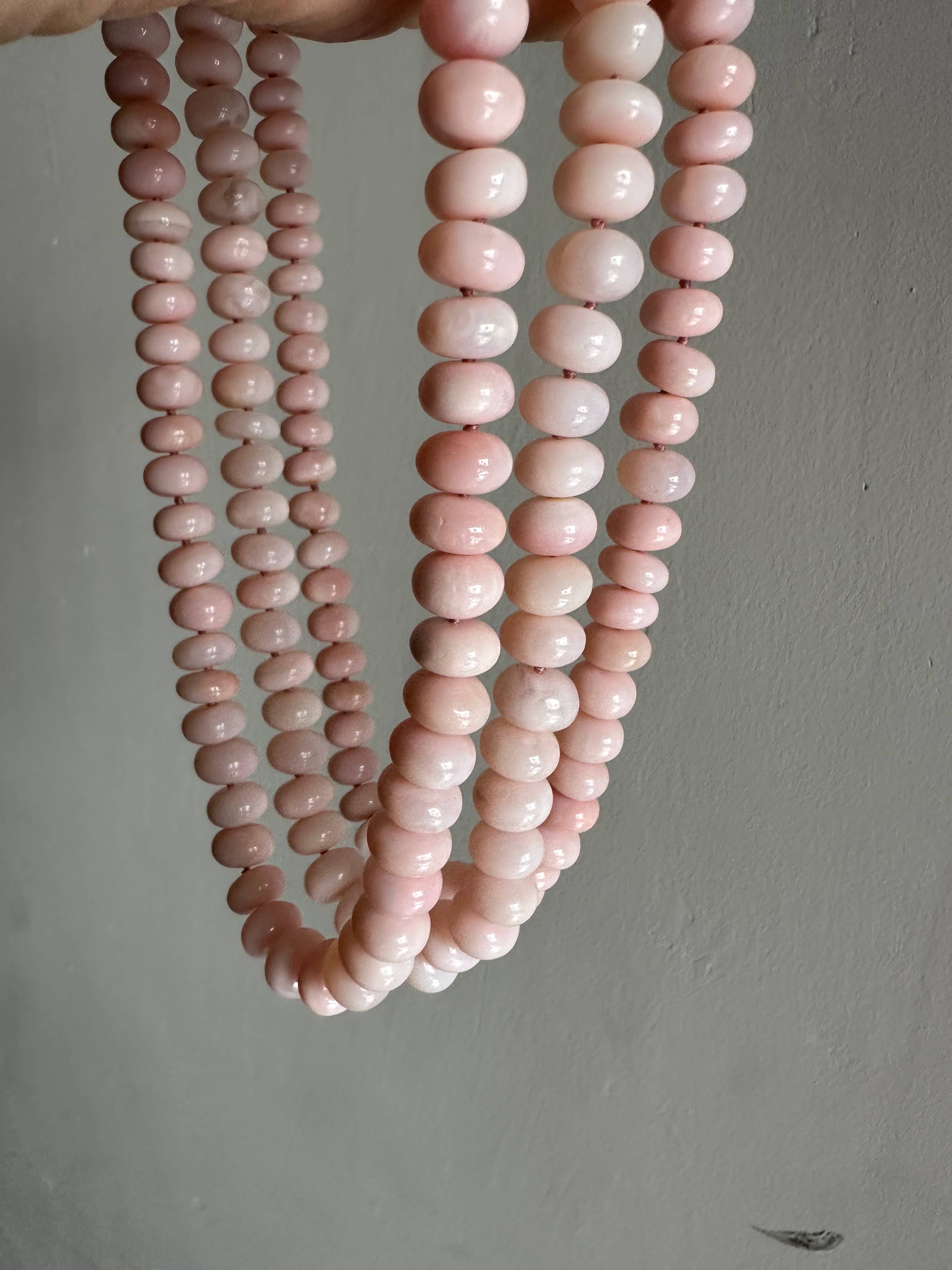 Classic Knotted Opal | Pale Pink Necklace | Gemstone Jewelry for wholesale on Faire1