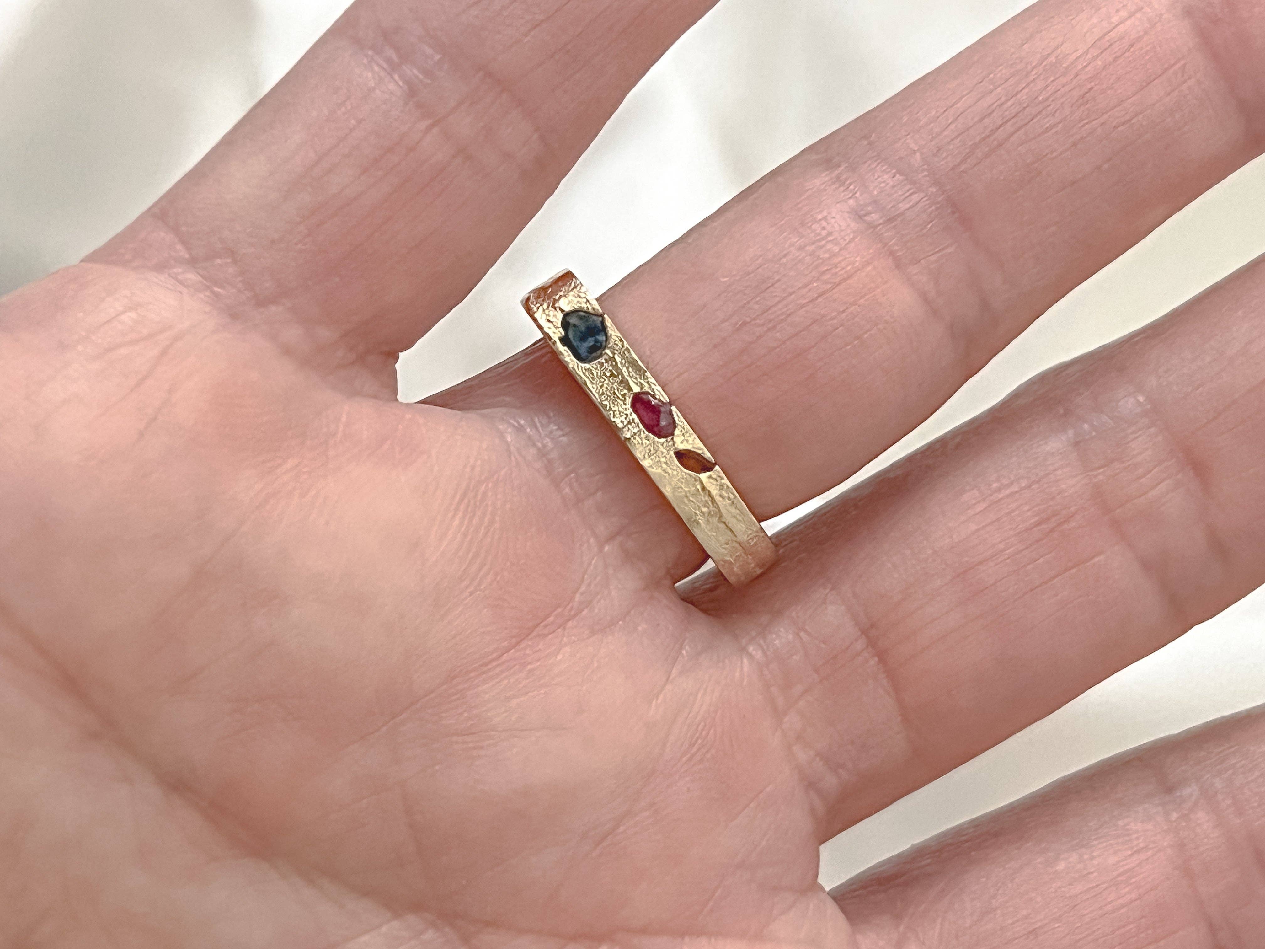 Amory C Jewelry - Wholesale Multi-Stone Ring - #7 Sapphire & Ruby 3 Stone6