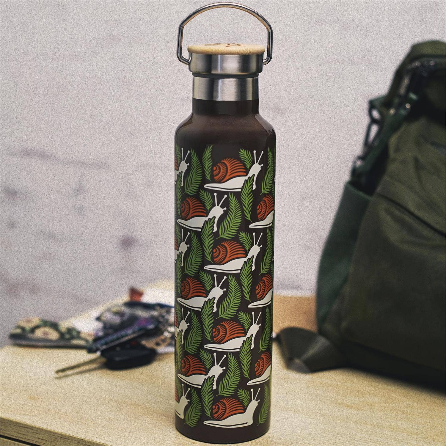 Questionables - Wholesale Drinking Glass/Cup - Snail Insulated Bottle1