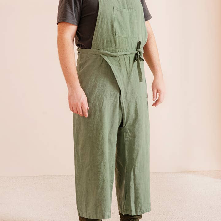 LinenQ - Wholesale Apron - Linen pottery apron in various colors2