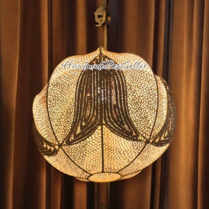HandmadeBestSeller - Wholesale Kroonluchter/hangend licht - Handgemaakte Marokkaanse Geperforeerde Metalen Hanglamp1
