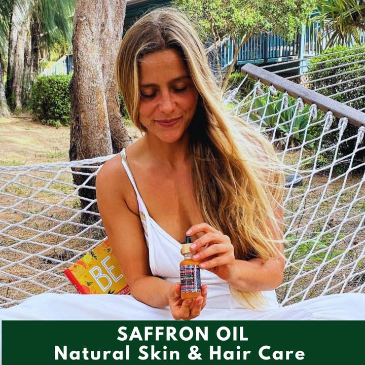The Sacred Essence – wholesale Facial serum/concentrate – AYURVEDA SAFFRON OIL - For Glowing Skin & Beautiful Hair4