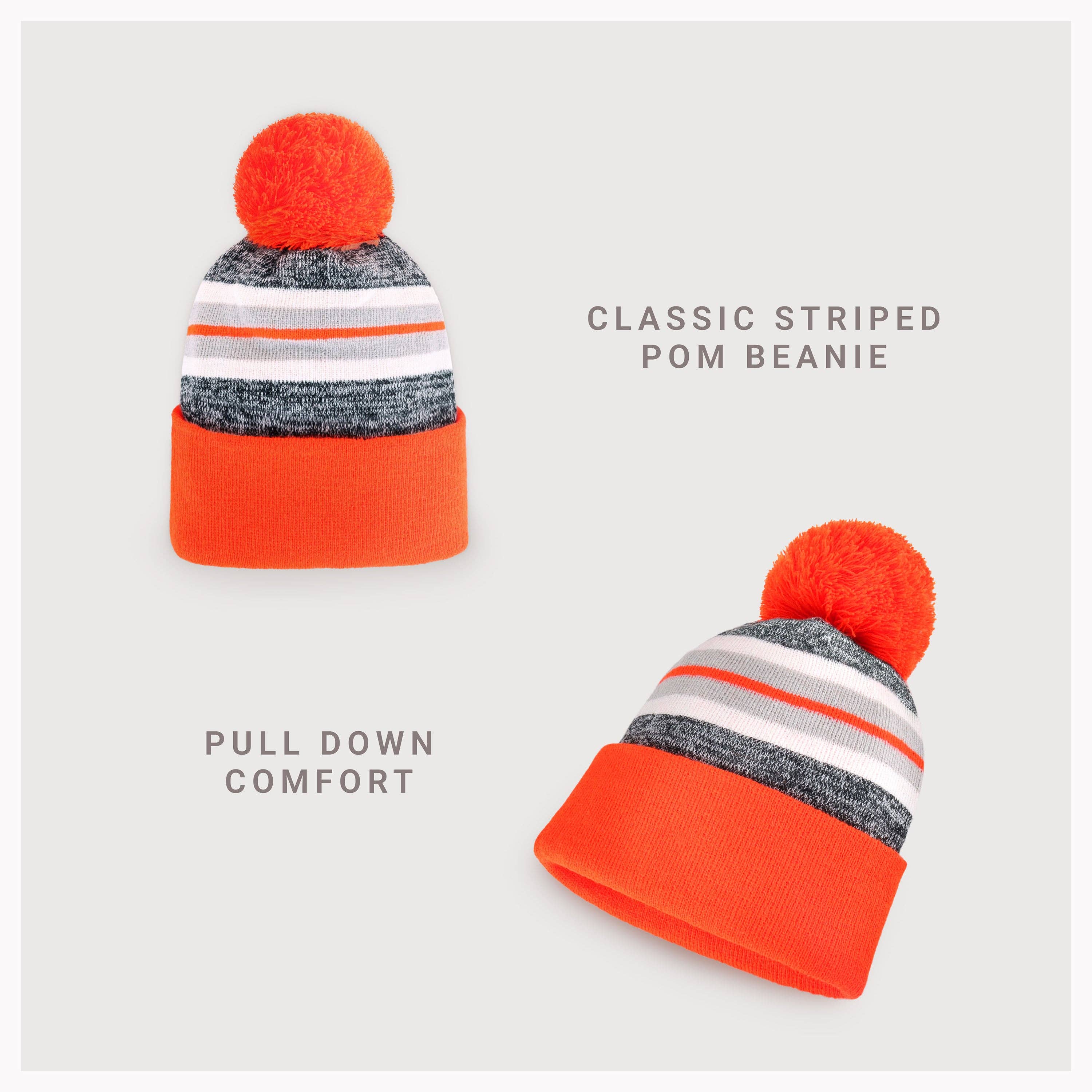 ChoKoLids - Vendita all'ingrosso Berretto - Donna - Berretto sportivo con pompon a righe CHOK.LIDS29