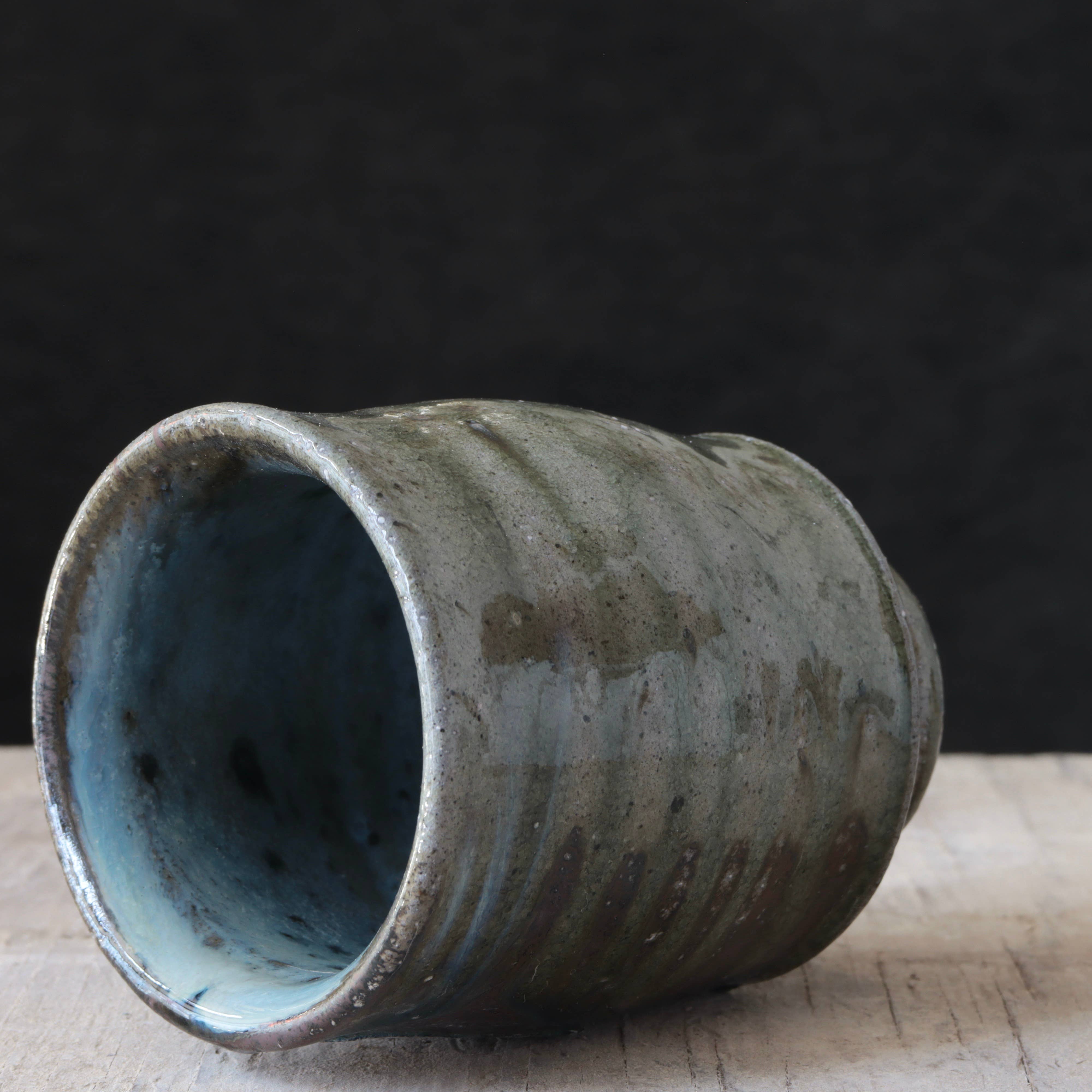 Matt Fishman Pottery - Wholesale Coffee Mug - Wild Clay Drippy Soda Fired Cups 10