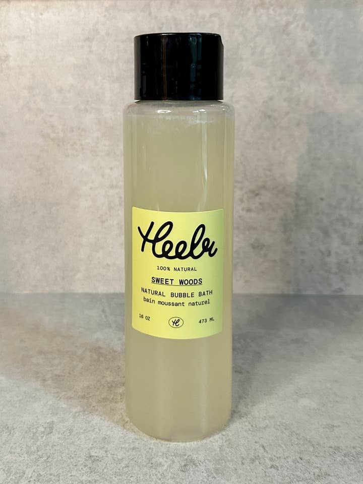 Sweet Woods Bubble Bath for wholesale by Heelr Wellness Ltd.