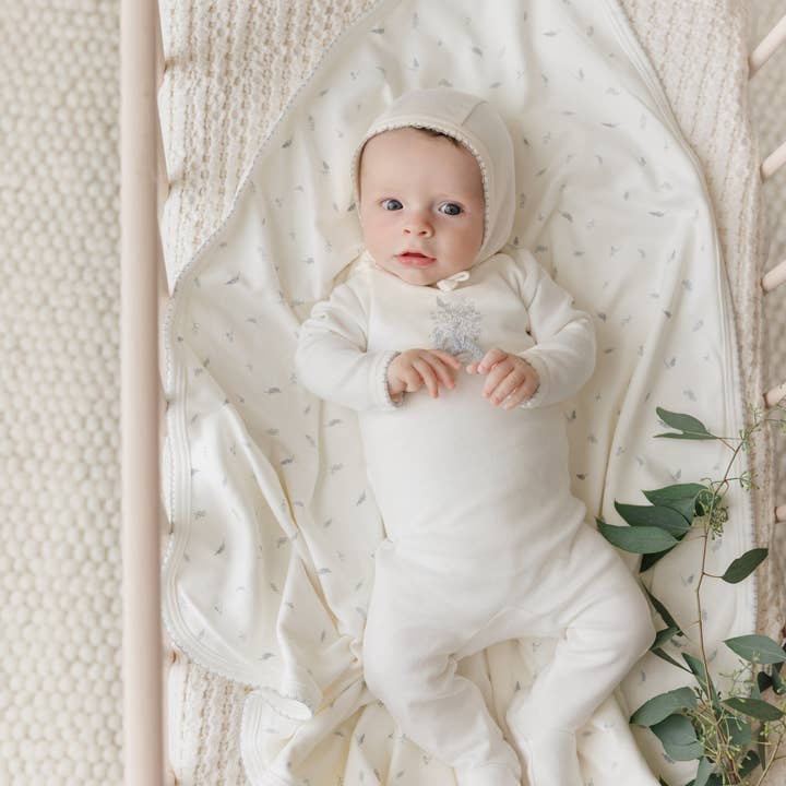 Bundle of Blossoms Boys Footie & Hat Set for wholesale by Mon Tresor Bebe