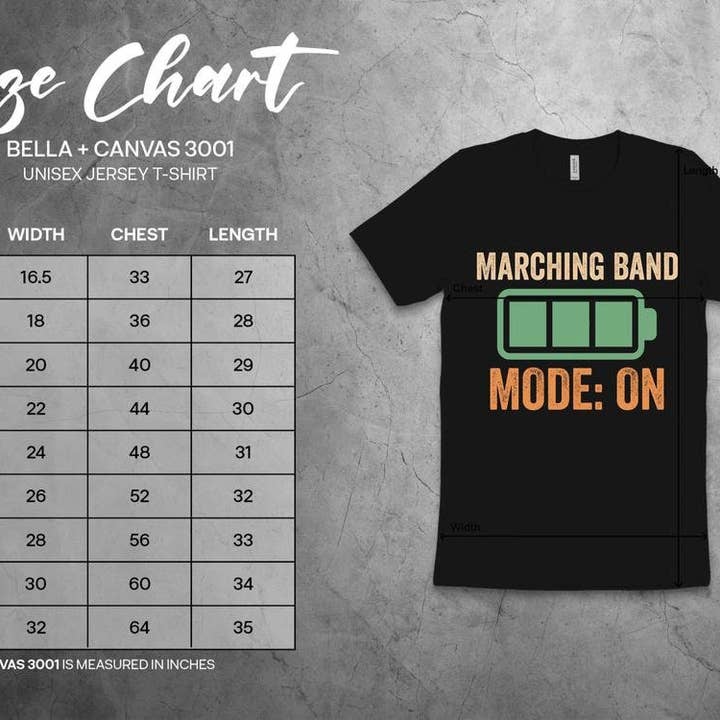 PositiveParty - Wholesale Screen Printed T-Shirt - Women's - Marching Band Mode: On Shirt, Marching Band Lover Gift1