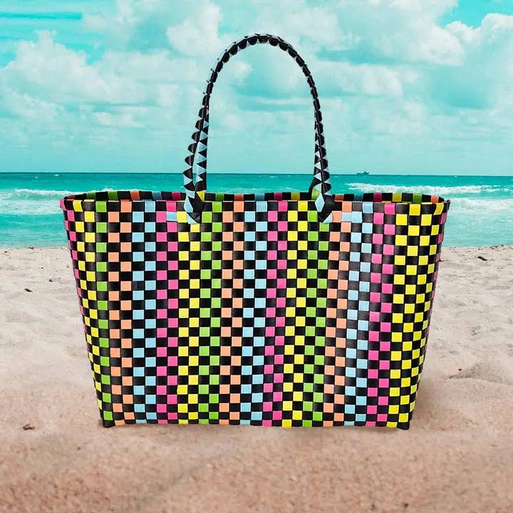 Sensibling Corp. – wholesale Tote bag – Women's – Basket Weave Oversized Tote Bag / Shoulder Bag