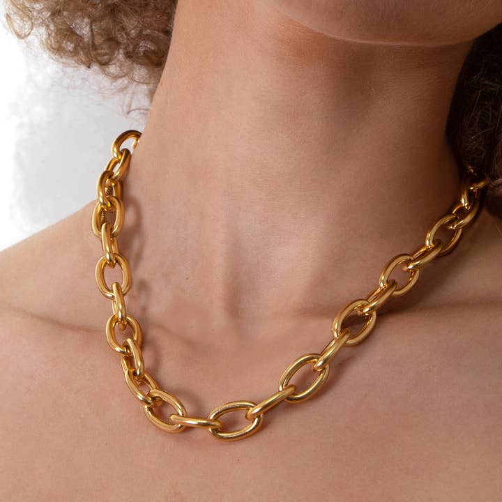 Dazylleco Collana Girocollo Donna Oro Collana Choker Statement - Foto 6
