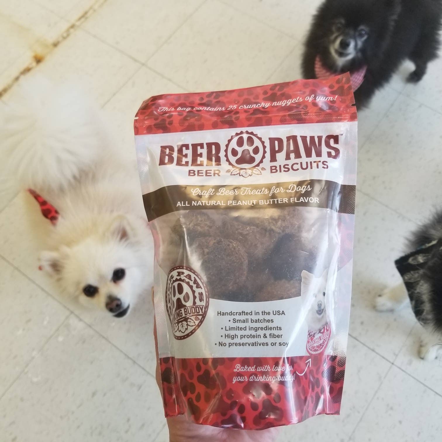 Beer Paws - Wholesale Pet Treats - Dog - Peanut Butter Beer Biscuits for Dogs1
