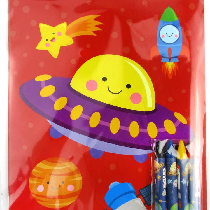 Tiny Mills - Venta al por mayor Libro para colorear y cuaderno de actividades - Niños y bebés - Libros para colorear en el espacio exterior con lápices de colores5