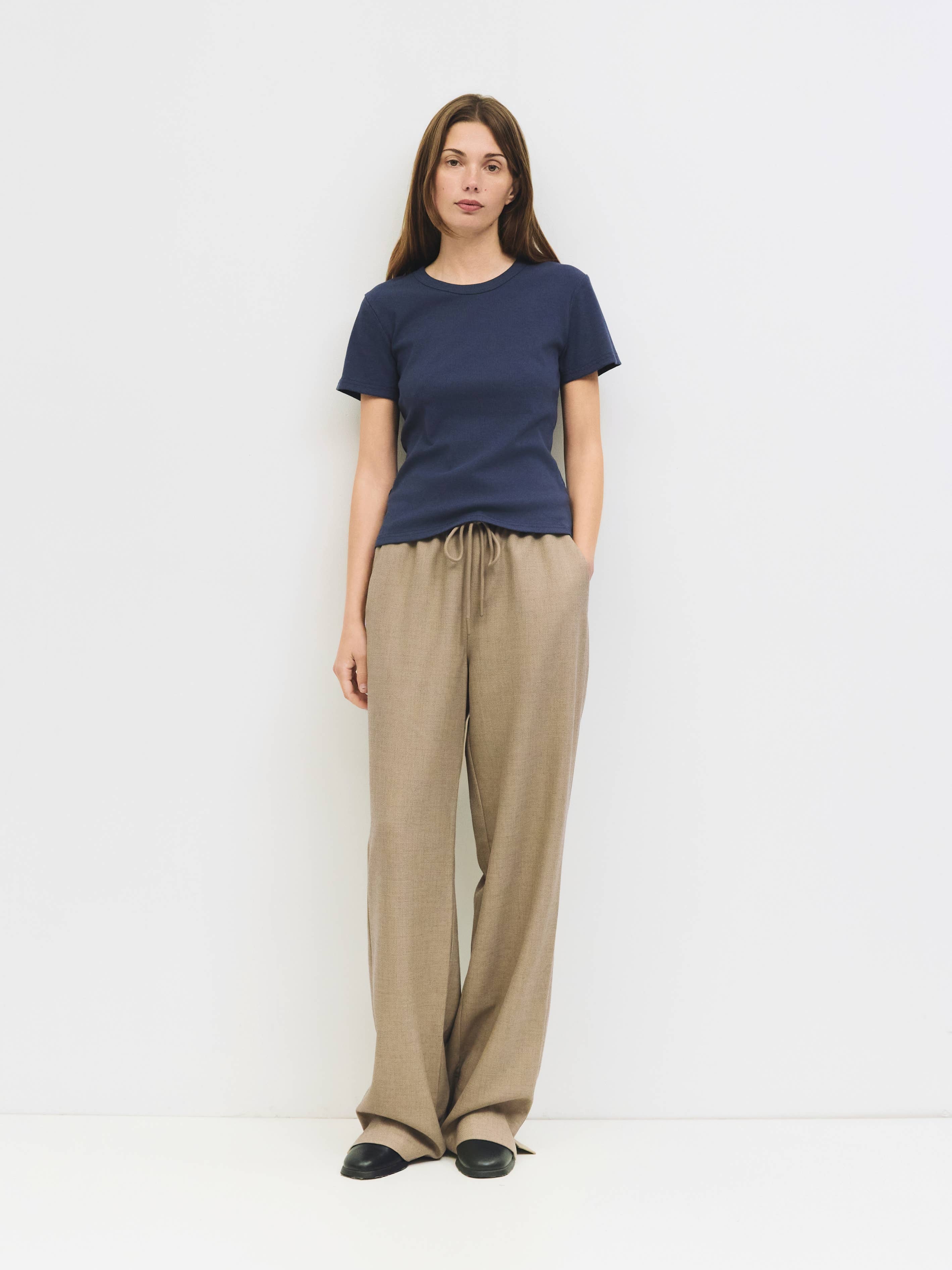 MOD REF - Wholesale T-Shirt - Women's - The Miller Top | Ribbed Short-Sleeve T-Shirt46