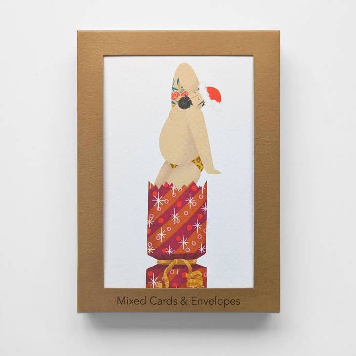 Elsa Rose Frere – wholesale Christmas card – Sexy Christmas Card Pack5