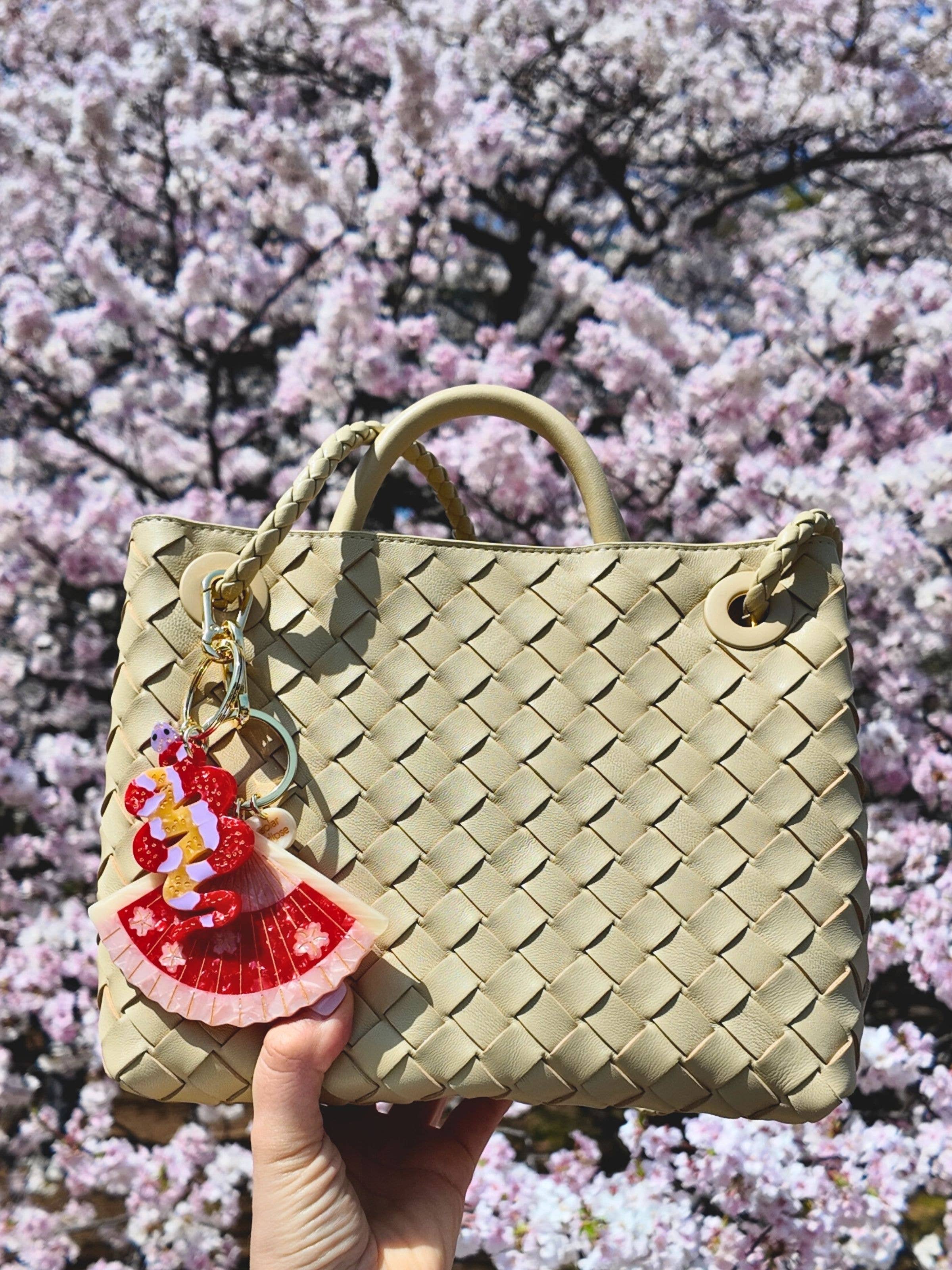 Solar Eclipse – Porta-chaves - Mulher por atacado – Pingente de Mala + Porta-Chaves Pintado à Mão em Forma de Cobra | Ecológico9