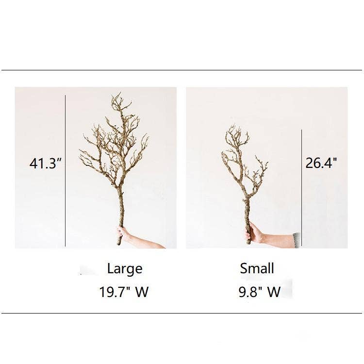 Rustic Reach - Vente Plantes artificielles - Branche sèche artificielle, tige de branche marron clair0