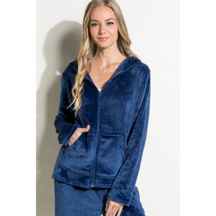 SOFT MINKY ZIP UP TRACK SET for wholesale by 1clique co.