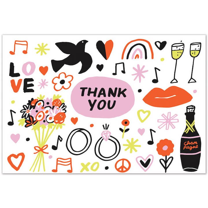 Wedding Thank You Cards (4 bar) - Boxset for wholesale by THE FOUND