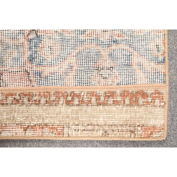 The Loom Wholesale - Wholesale Rug Pad - Turkish Vintage Rug, Small 2.8x8.9 ft (84x272 cm) Rug, Brown Floral Rug7