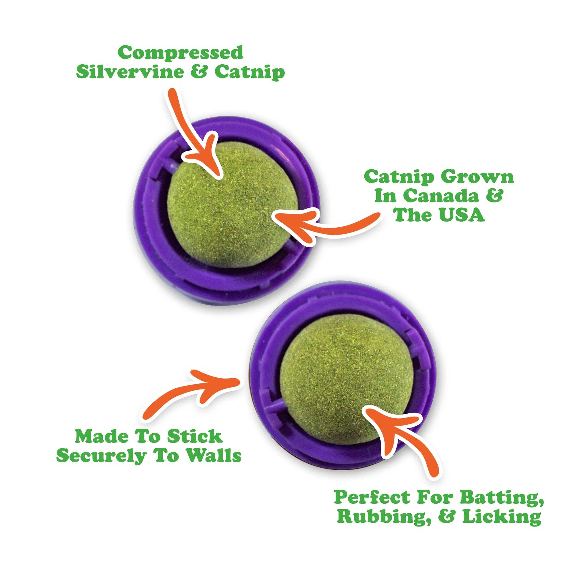 SmarterPaw | Meowijuana & Doggijuana - Wholesale Pet Toy - Cat - Meowijuana® Purrple Passion Stick 'n' Lick Catnip 2 Pack1