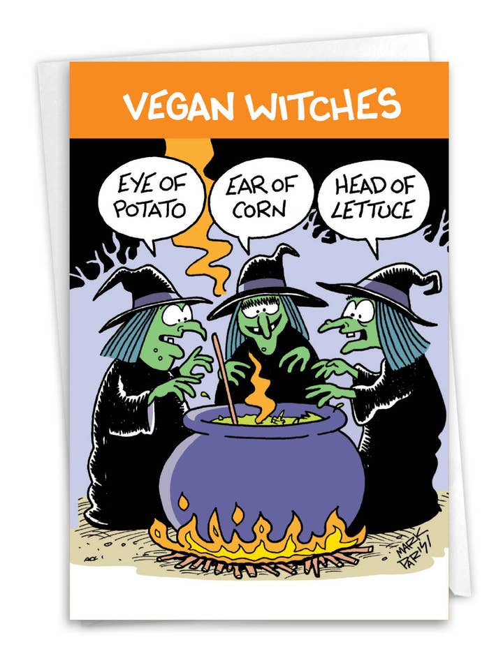 Halloween-kort - Veganske hekse for engroshandel hos NobleWorks