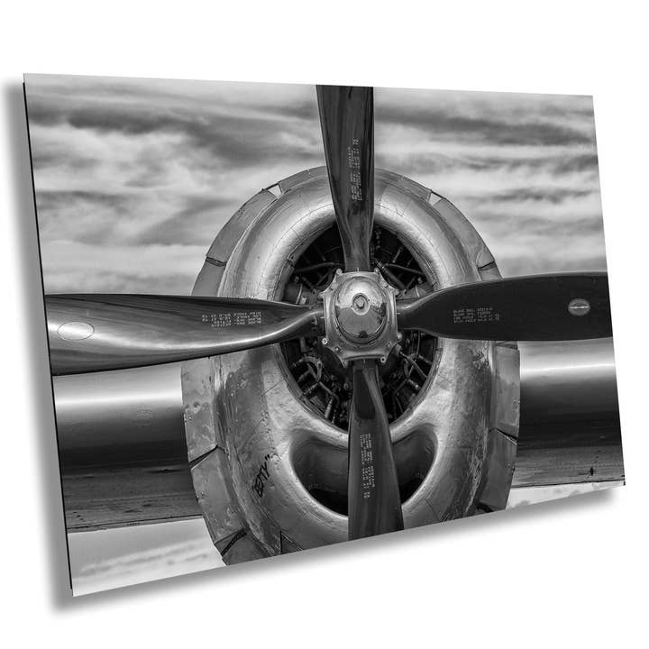 Retro Airplane Propeller | Black White for wholesale by 998 Millibar Photography