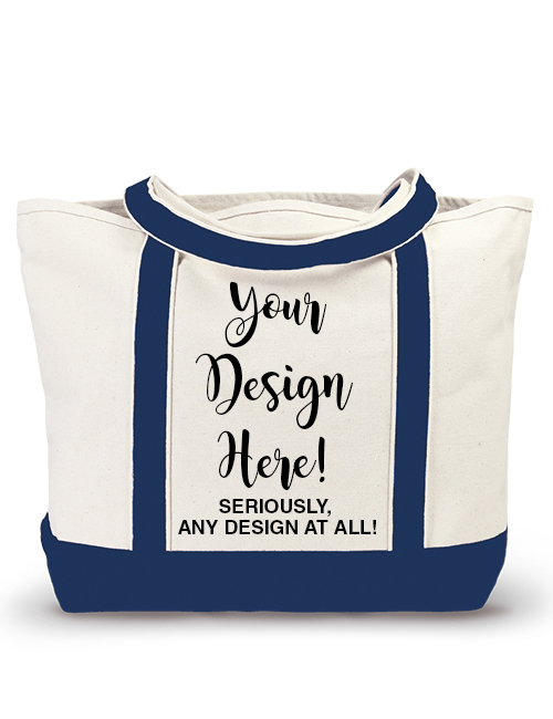 Mariasch Studios – Großhandel Tragetasche – Damen – Personalisierte Baumwoll-Canvas Boat Tote Tasche mit eigenem Design1