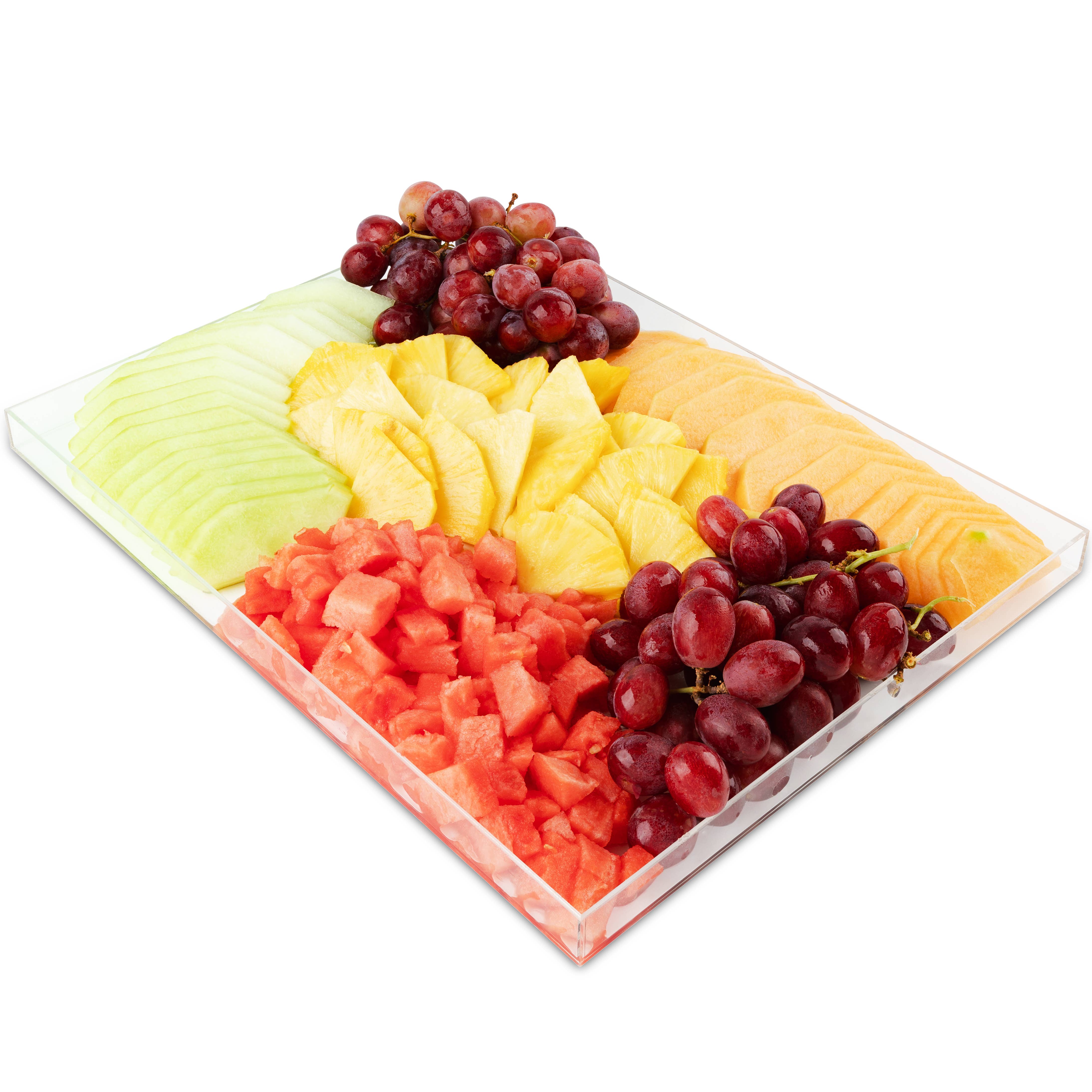 Hammont - Wholesale Serving Tray - Clear Acrylic Tray With PVC Lid (17x13x1, 15x11x1, 10x8x1)8