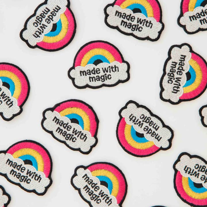 Sarah Hearts - Wholesale Patch - Made with Magic Rainbow Iron-On Patch2