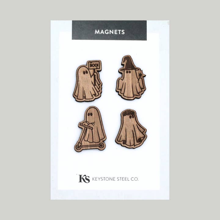 Ghost in Costume Magnet Pack of 4 for wholesale by Keystone Steel Co.