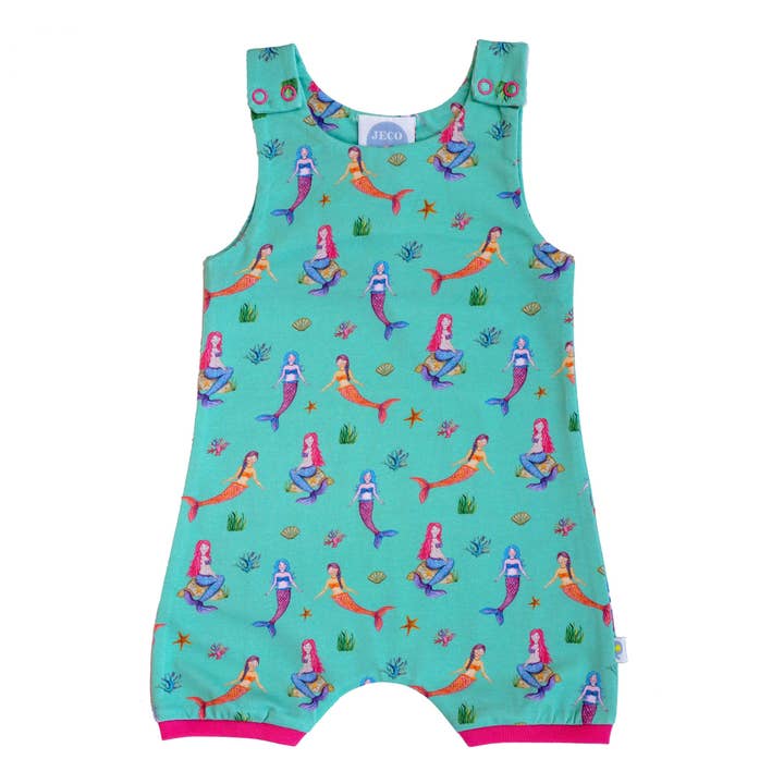 Mystical Mermaids in Turquoise leg Dungarees for wholesale by JECO
