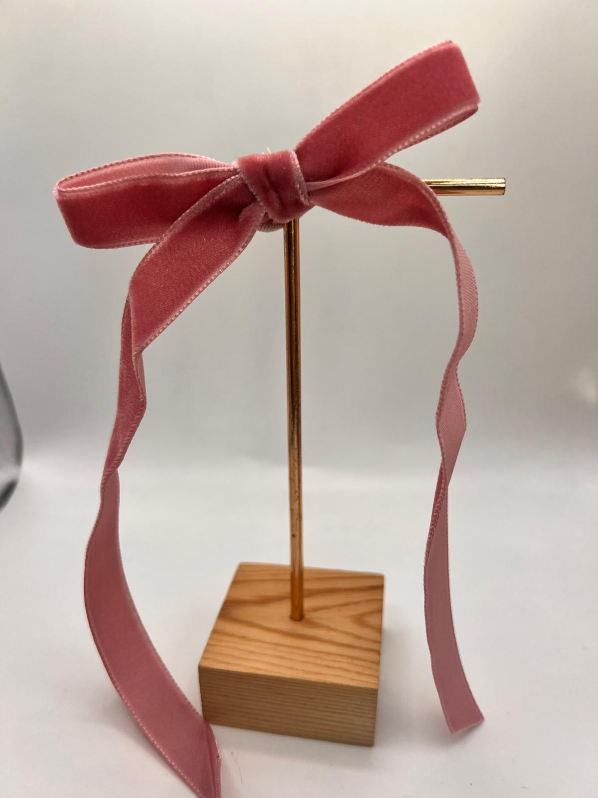 CUTE BOW - Wholesale Hair Tie - Kids - Velvet Bow2