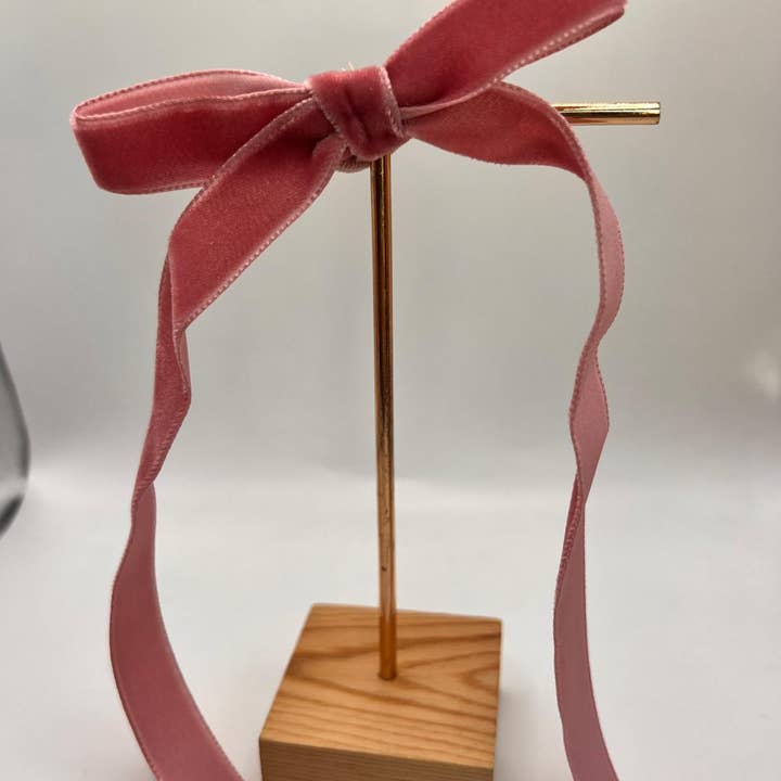 CUTE BOW – Engroshandel Hårbånd - Børn – Fløjls sløjfe med elastik2