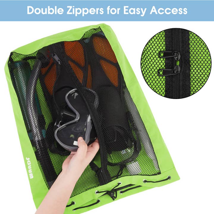 wandf - Wholesale Backpack – Unisex - Mesh Drawstring Backpack for Swimming Beach Backpack27