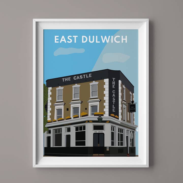 Slottet, East Dulwich - Kunsttryk for engroshandel hos JezzzDesigns