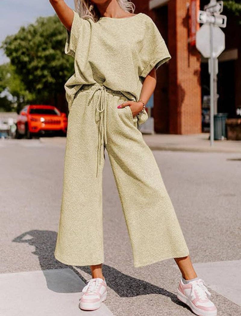 safistyle - Wholesale Lounge Set - Women's - Relaxed Two-Piece Drawstring Pants Set11