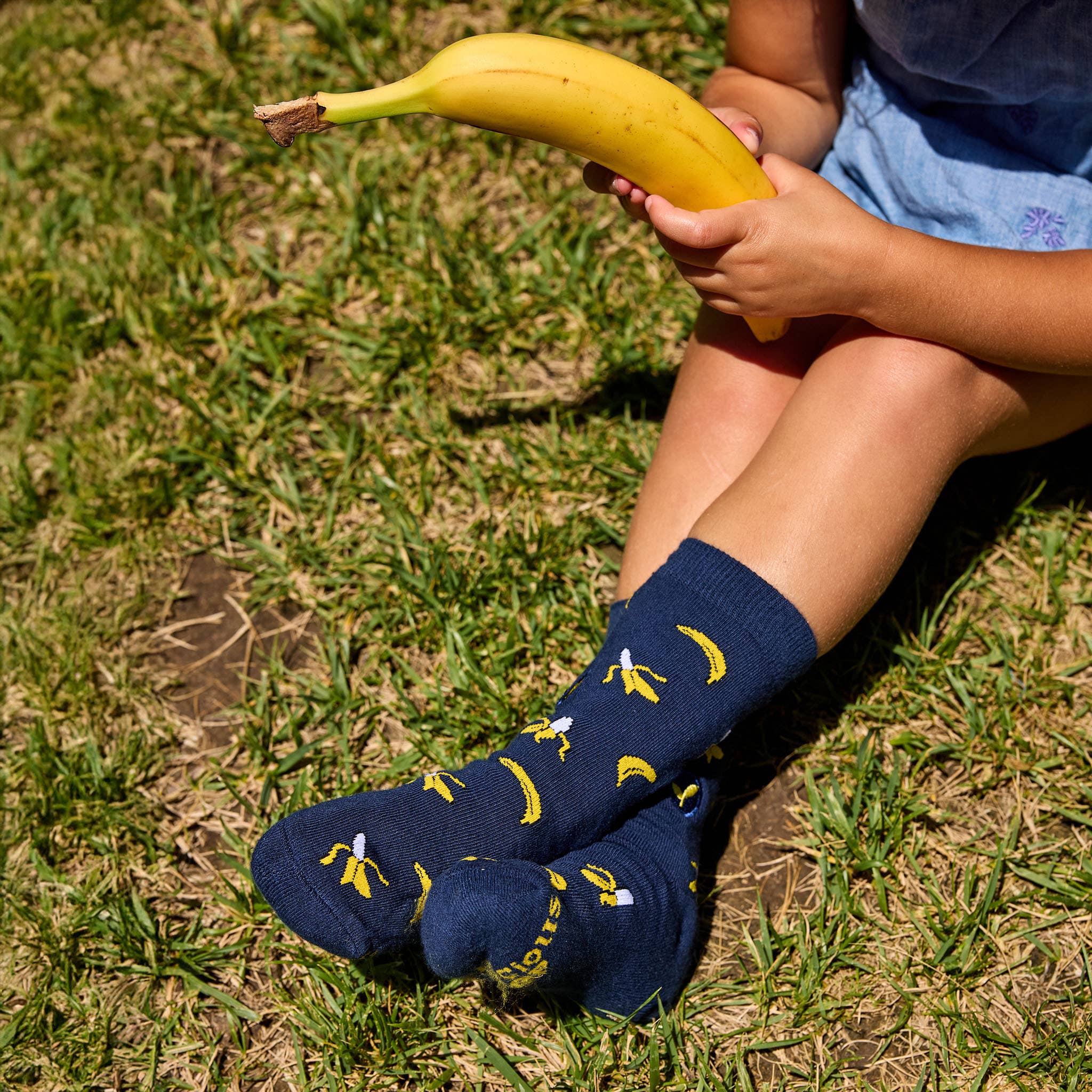 Conscious Step – wholesale Socks – Child – Kids Socks that Plant Trees (Navy Bananas)6