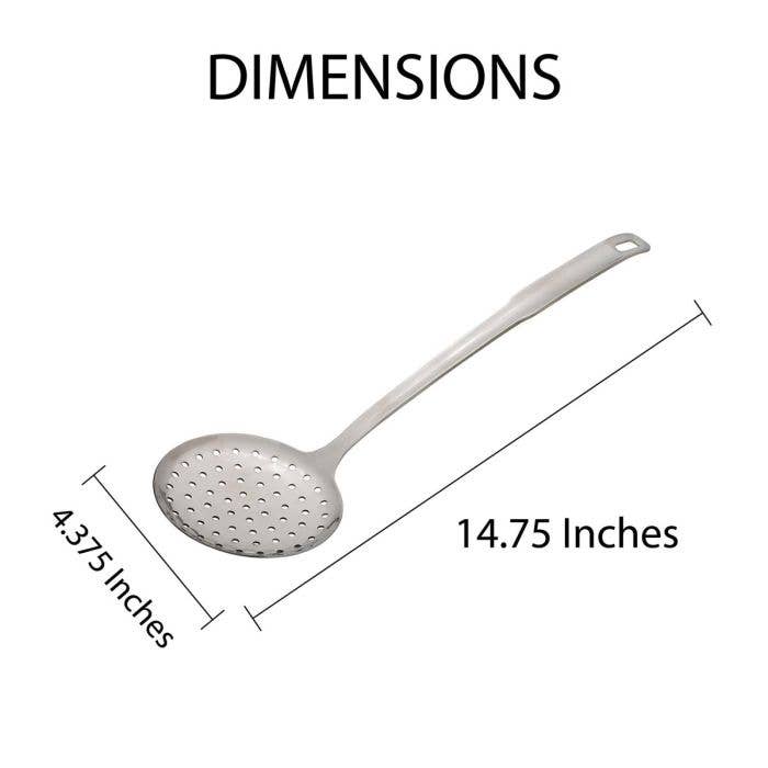 HIC - Harold Import Co. - Wholesale Kitchen Tool/Gadget - HIC Kitchen Stainless Skimmer, 14.75in1