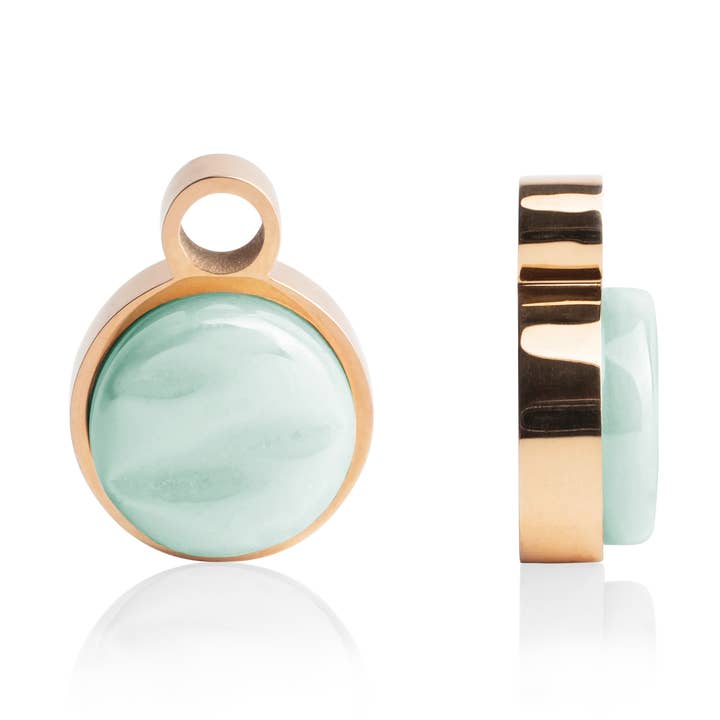 Ciondoli creoli • rosè/verde menta per la vendita all'ingrosso da parte di ALEXASCHA