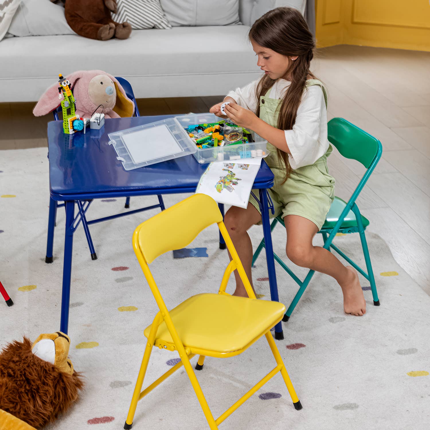 folding table and chairs for kids