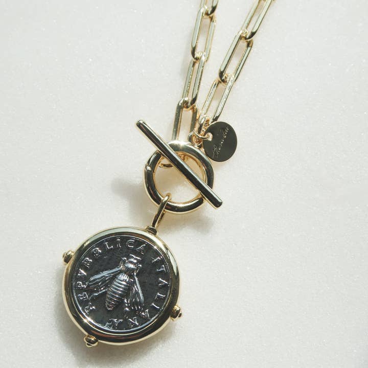 Repubblica Bee Two Tone Charm for wholesale by The Sis Kiss