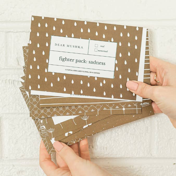 SADNESS FIGHTER PACK · SCRIPTURE SET for wholesale by Dear Mushka