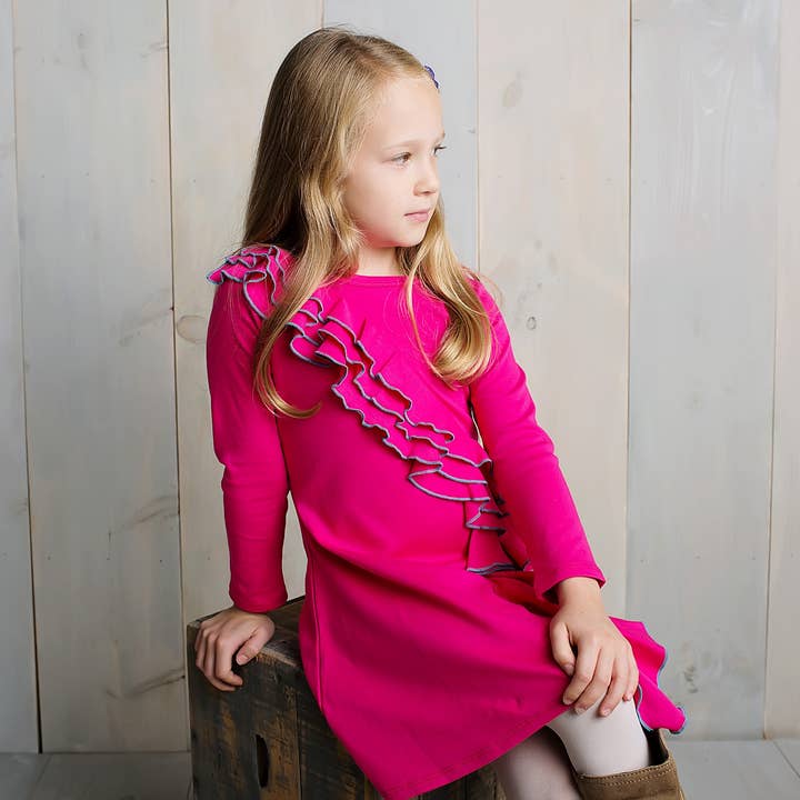 Lemon Loves Lime Boutique - Wholesale Dress - Kids - Cascade Dress-Cabaret