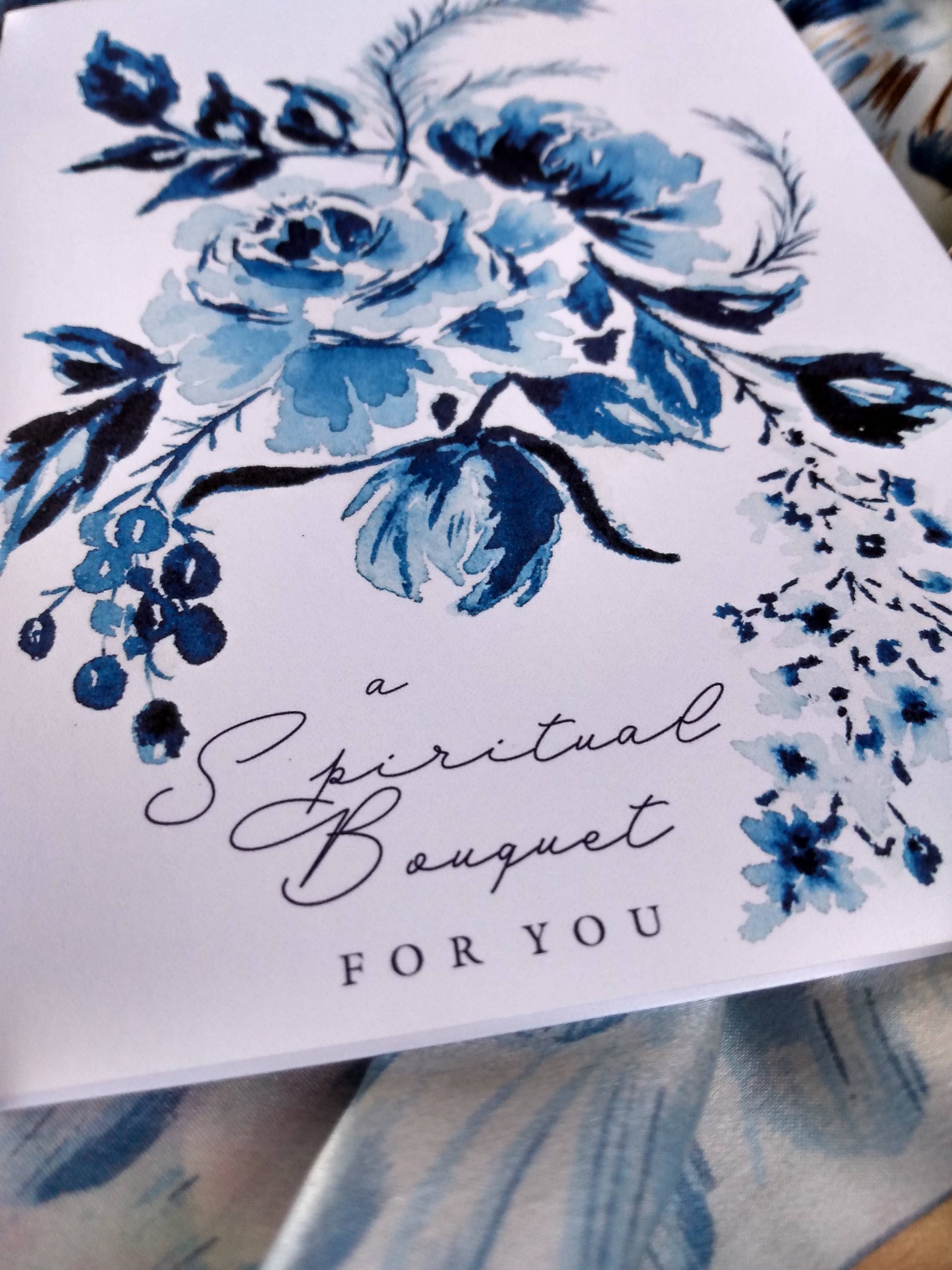 Catholic Handmade – Engroshandel Hverdagshilsen kort – (1007) Åndelig buket kort4