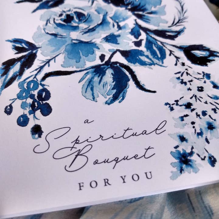 Catholic Handmade – Engroshandel Hverdagshilsen kort – (1007) Åndelig buket kort4